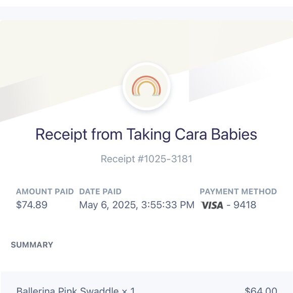 taking cara babies b.e.s.t. swaddle in ballerina pink - Picture 7 of 7